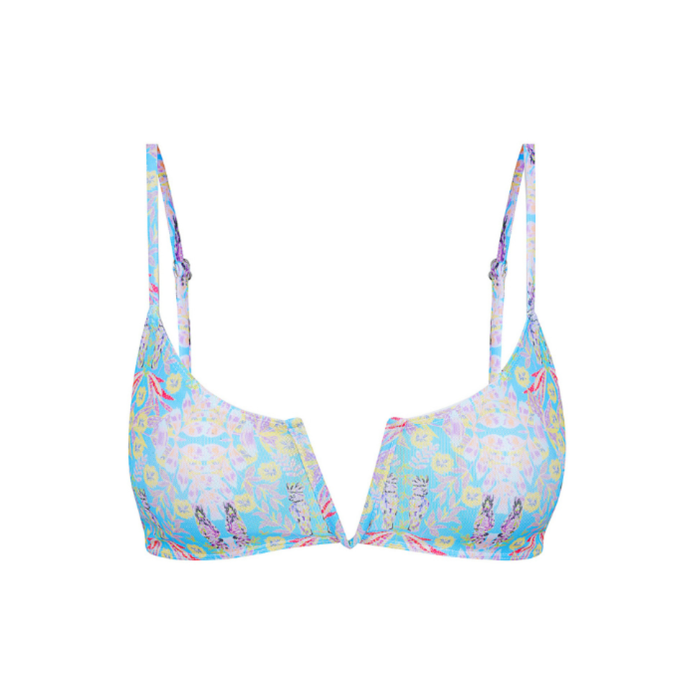AVA top - Floral Blue